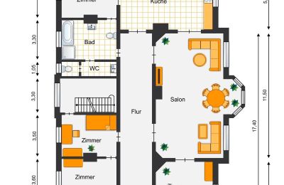 Propriété Liège, Verviers, Theux, La Reid, Plan d'étage 3