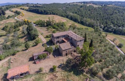 Ferme à vendre Asciano, Toscane, RIF 2982 Anwesen und Zufahrt