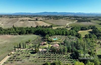 Maison de campagne à vendre Chianciano Terme, Toscane, RIF 3061 Vogelperspektive