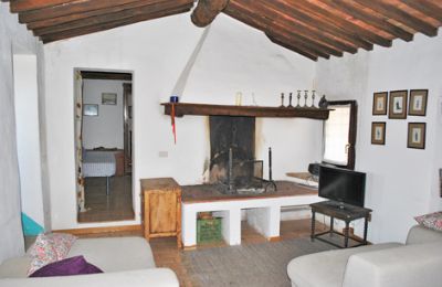 Ferme à vendre Siena, Toscane, RIF 3071 Wohnraum mit Kamin