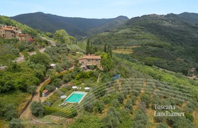 Maison de campagne à vendre Loro Ciuffenna, Toscane, RIF 3098 Blick auf Rusticos