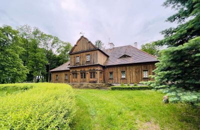 Manoir à vendre Paplin, Dwór w Paplinie, Mazovie, Vue de l'arrière