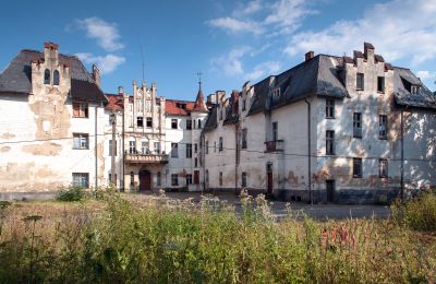 Château à vendre Dobrocin, Pałac w Dobrocinie, Basse-Silésie, Vue frontale