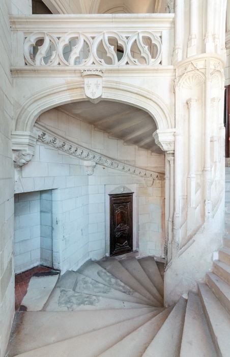 Château de Chaumont: Wendeltreppe, Chaumont-sur-Loire